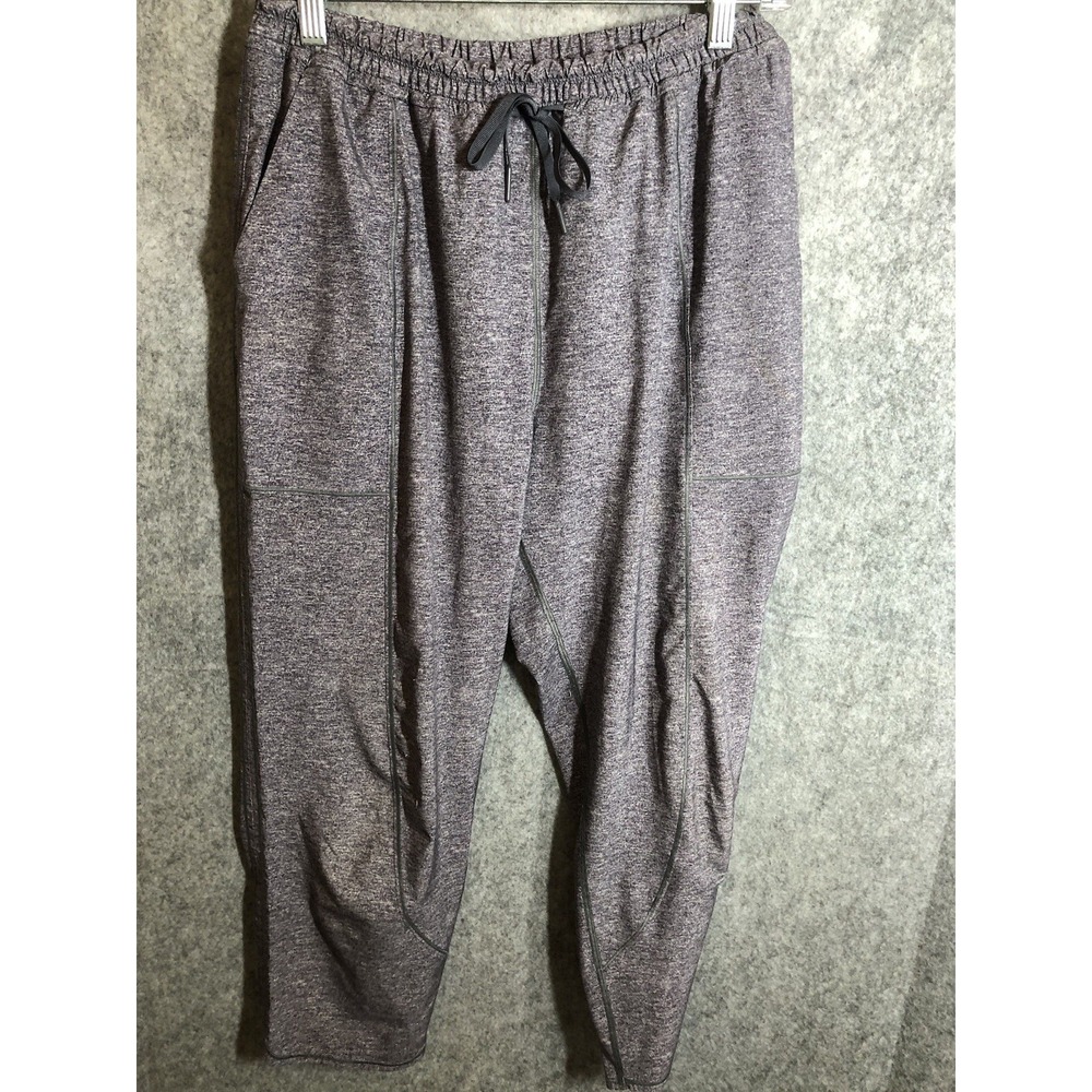 Lululemon Pants Womens 8 Gray Crop Capri Pants Drawstring Athletic Yoga